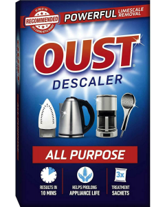 Oust Powerful All Purpose Descaler Limescale Remover â 3 Sachets 1 Pack